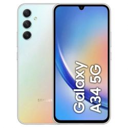 Andorra-Samsung Galaxy A34 5G 6GB Ram+128GB Awesome Silver+Funda+Protector
