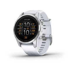 Andorra-Garmin Epix Pro (Gen 2) Standard Edition Silver with Whitestone Band 42mm