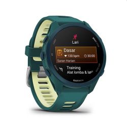 Andorra-Garmin Forerunner 170 Music Whitestone with Whitestone/Cloud Blue Band