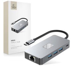 Andorra-Tech-Protect HB05 Hub Adapter 9 In 1 Space Grey