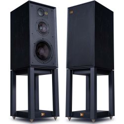 Andorra-Wharfedale Linton Heritage Black Oak+Stands (Pareja)