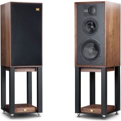 Andorra-Wharfedale Linton Heritage Walnut+Stands (Pareja)