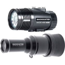 Andorra-Backscatter MW-4300 & OS-1 Underwater Video Light & Snoot Package