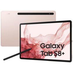 Andorra-Samsung Galaxy Tab S8+ 12.4 8GB Ram+256GB Wi-Fi SM-X800 Pink Gold+16GB