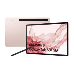 Andorra-Samsung Galaxy Tab S8+ 12.4 8GB Ram+256GB Wi-Fi 5G SM-X806 Pink Gold+16GB