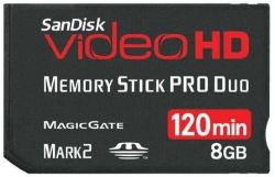 Andorra-Sandisk MemoryStick Produo HD Mark2 8GB