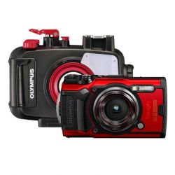Andorra-Olympus Stylus Tough TG-6 Red+PT-059+32GB+Funda