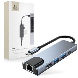 Andorra-Tech-Protect Adapter V3 Hub 5 In 1 Grey