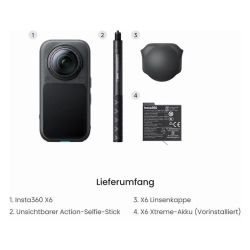 Andorra-Insta360 X6 Snowboard Bundle Midnight Black+32GB