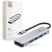 Andorra-Tech-Protect HB01 Hub Adapter 5 In 1 Space Grey