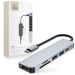 Andorra-Tech-Protect Adapter V4 Hub 6 In 1 Grey